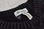 Rope Knitting Pigment Destroy  Pullover