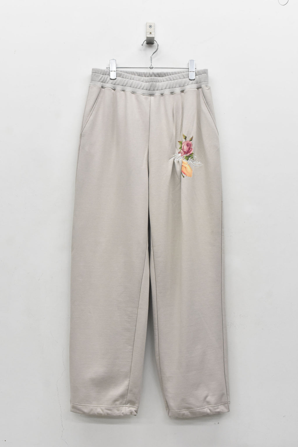Embroidery Wrinklework Sweatpants /print