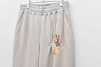 Embroidery Wrinklework Sweatpants /print