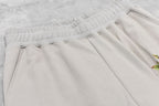 Embroidery Wrinklework Sweatpants /print