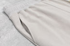 Embroidery Wrinklework Sweatpants /print
