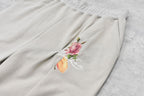 Embroidery Wrinklework Sweatpants /print