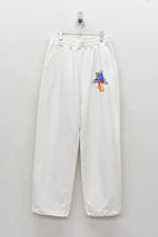 Embroidery Wrinklework Sweatpants /print