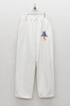 Embroidery Wrinklework Sweatpants /print