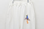 Embroidery Wrinklework Sweatpants /print