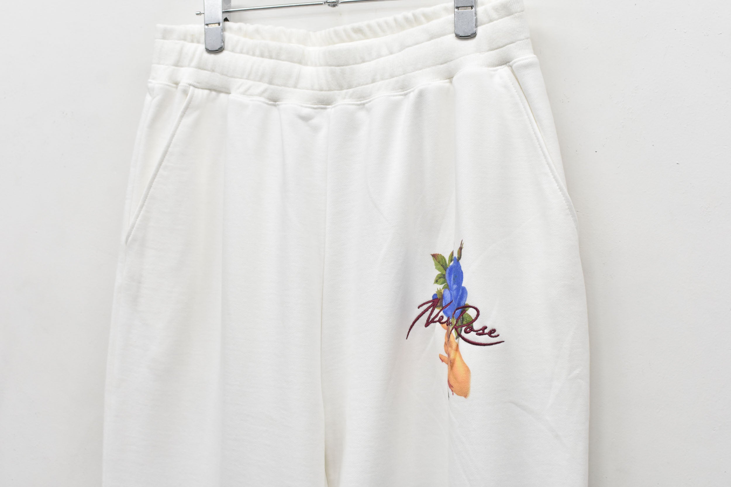 Embroidery Wrinklework Sweatpants /print