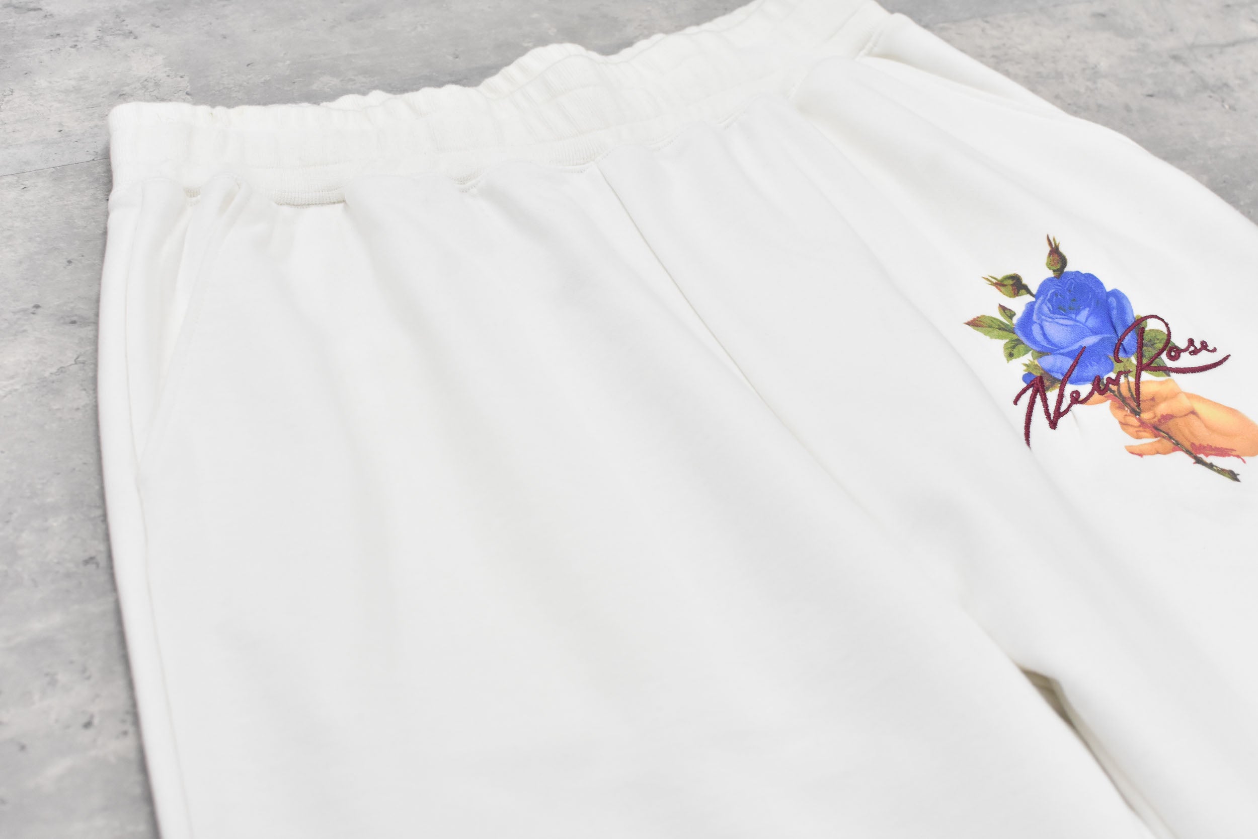 Embroidery Wrinklework Sweatpants /print