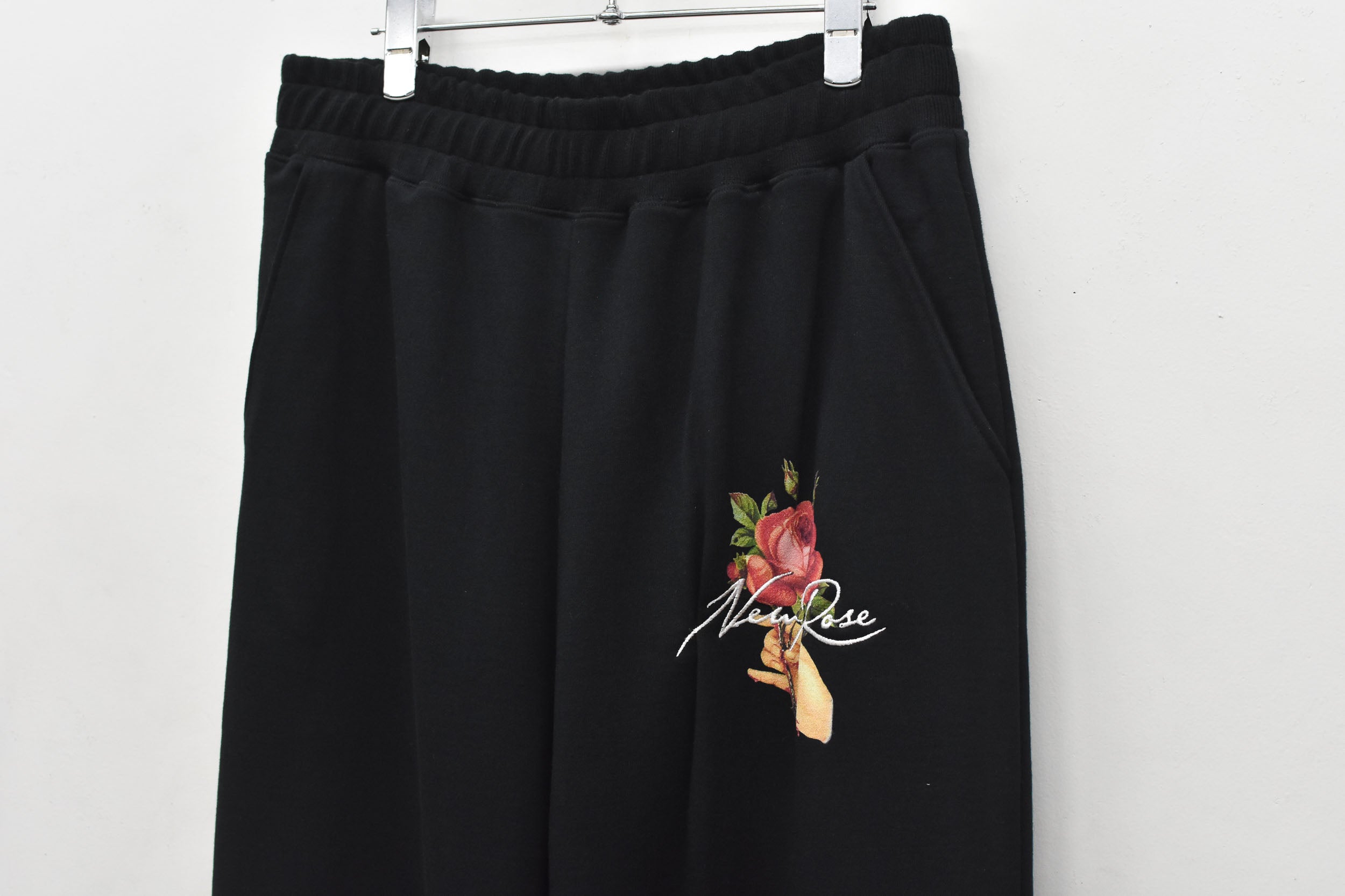 Embroidery Wrinklework Sweatpants /print