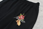Embroidery Wrinklework Sweatpants /print
