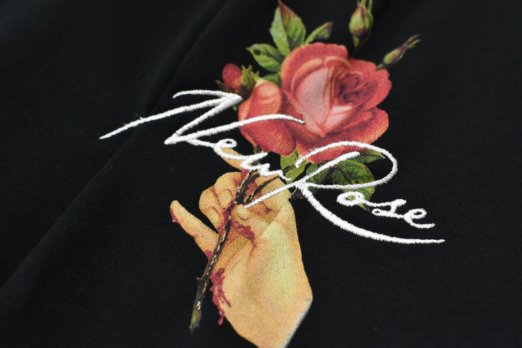 Embroidery Wrinklework Sweatpants /print