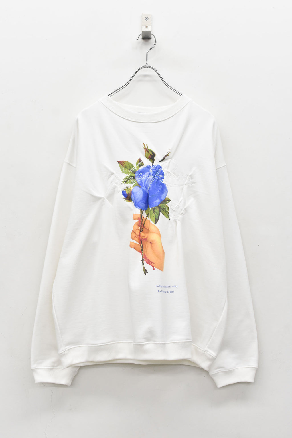 Embroidery Wrinklework Sweatshirt / print