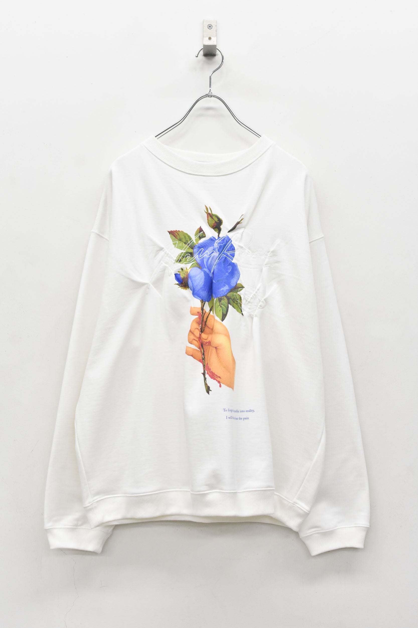 Embroidery Wrinklework Sweatshirt / print