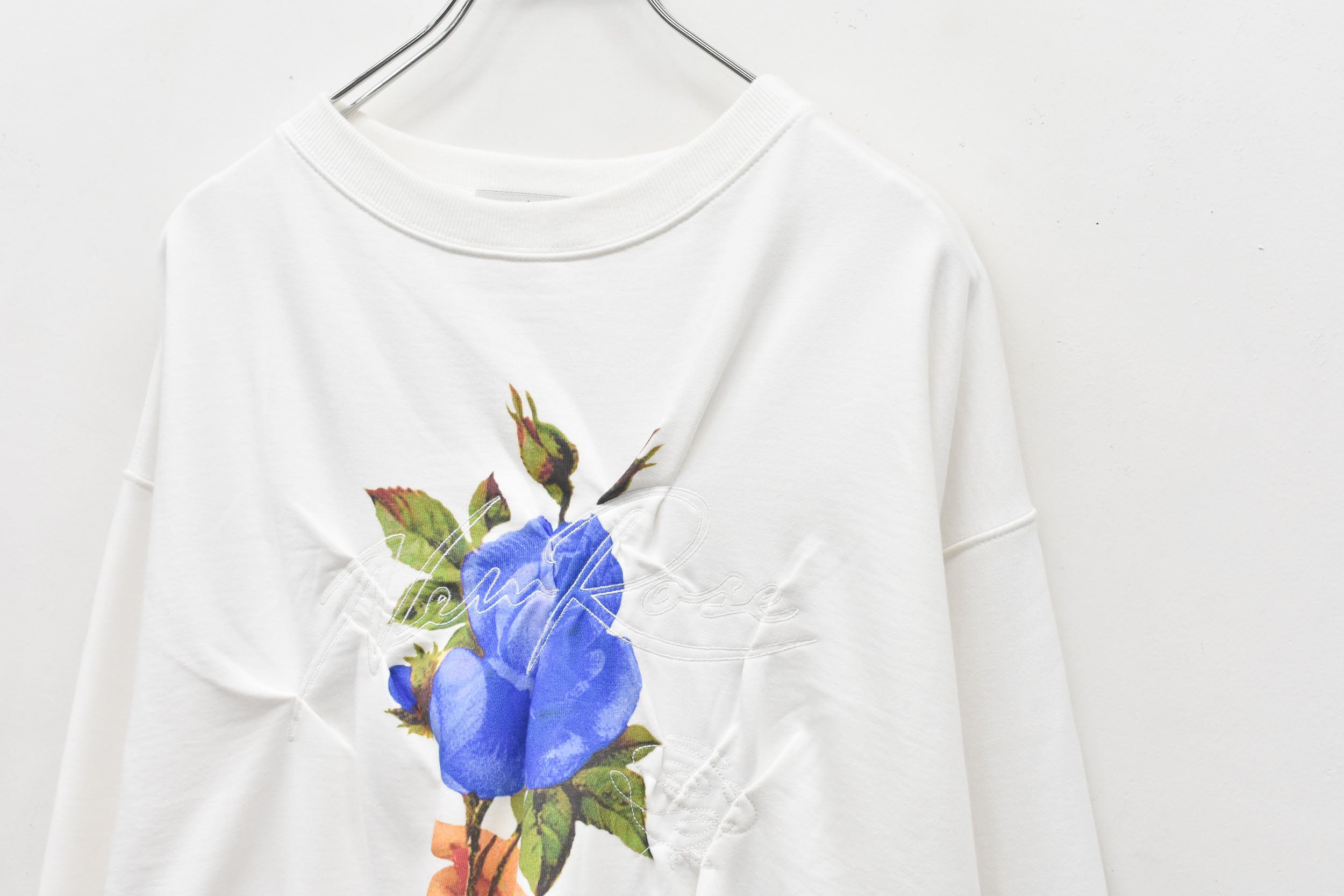 Embroidery Wrinklework Sweatshirt / print