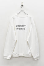 Embroidery Wrinklework Sweatshirt / print