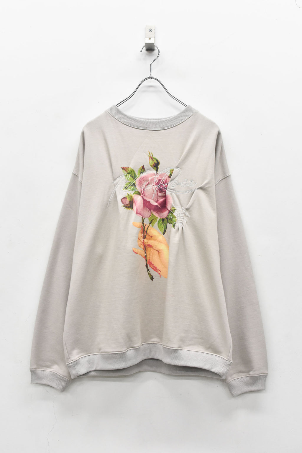 Embroidery Wrinklework Sweatshirt / print