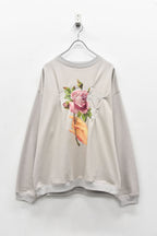 Embroidery Wrinklework Sweatshirt / print
