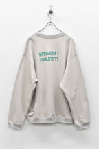 Embroidery Wrinklework Sweatshirt / print