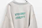 Embroidery Wrinklework Sweatshirt / print