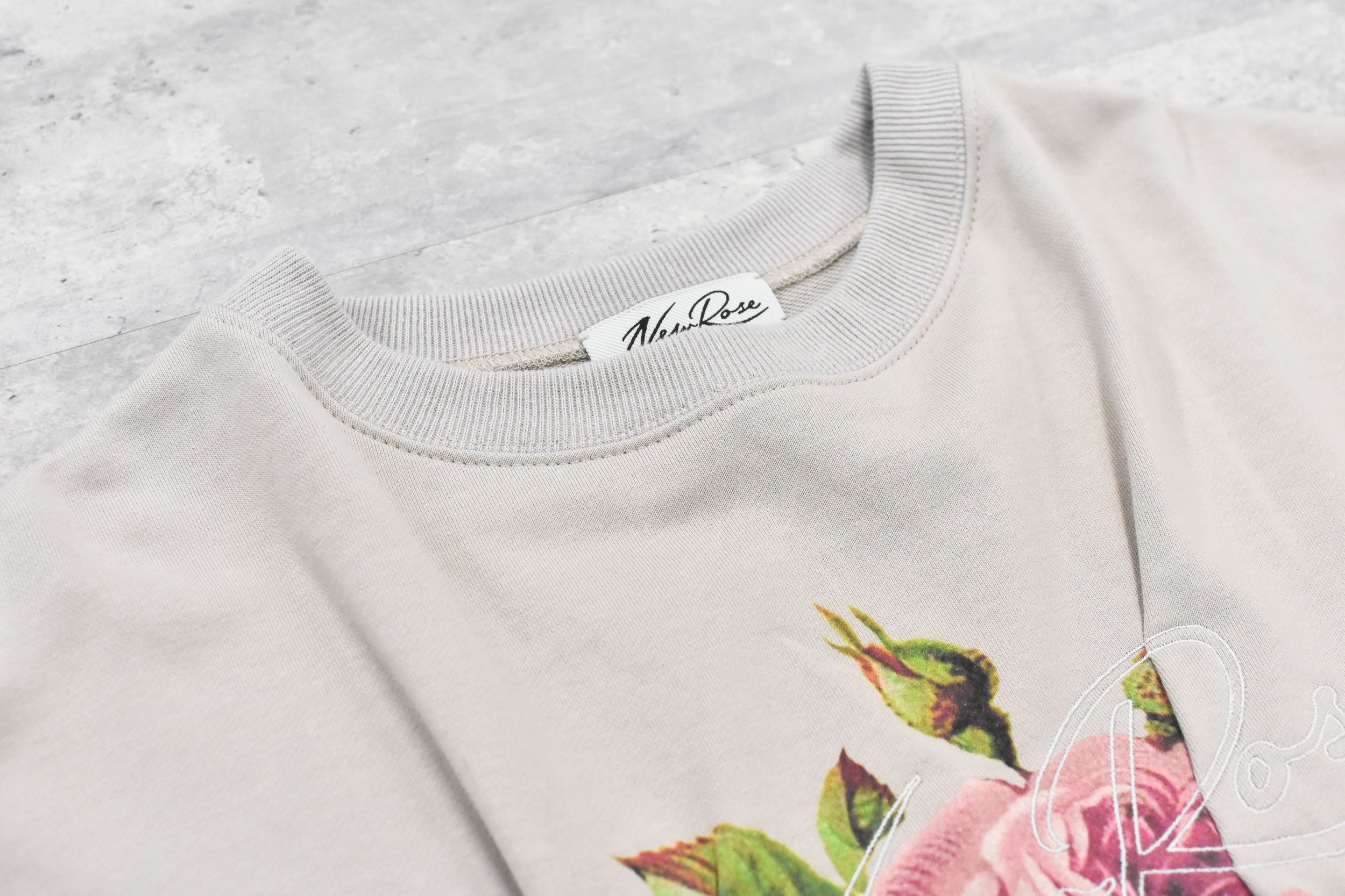 Embroidery Wrinklework Sweatshirt / print