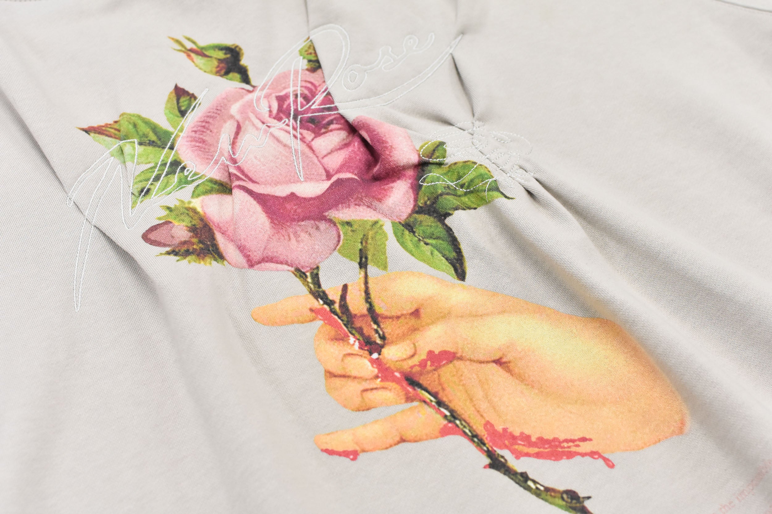 Embroidery Wrinklework Sweatshirt / print