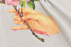 Embroidery Wrinklework Sweatshirt / print
