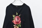 Embroidery Wrinklework Sweatshirt / print