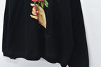 Embroidery Wrinklework Sweatshirt / print