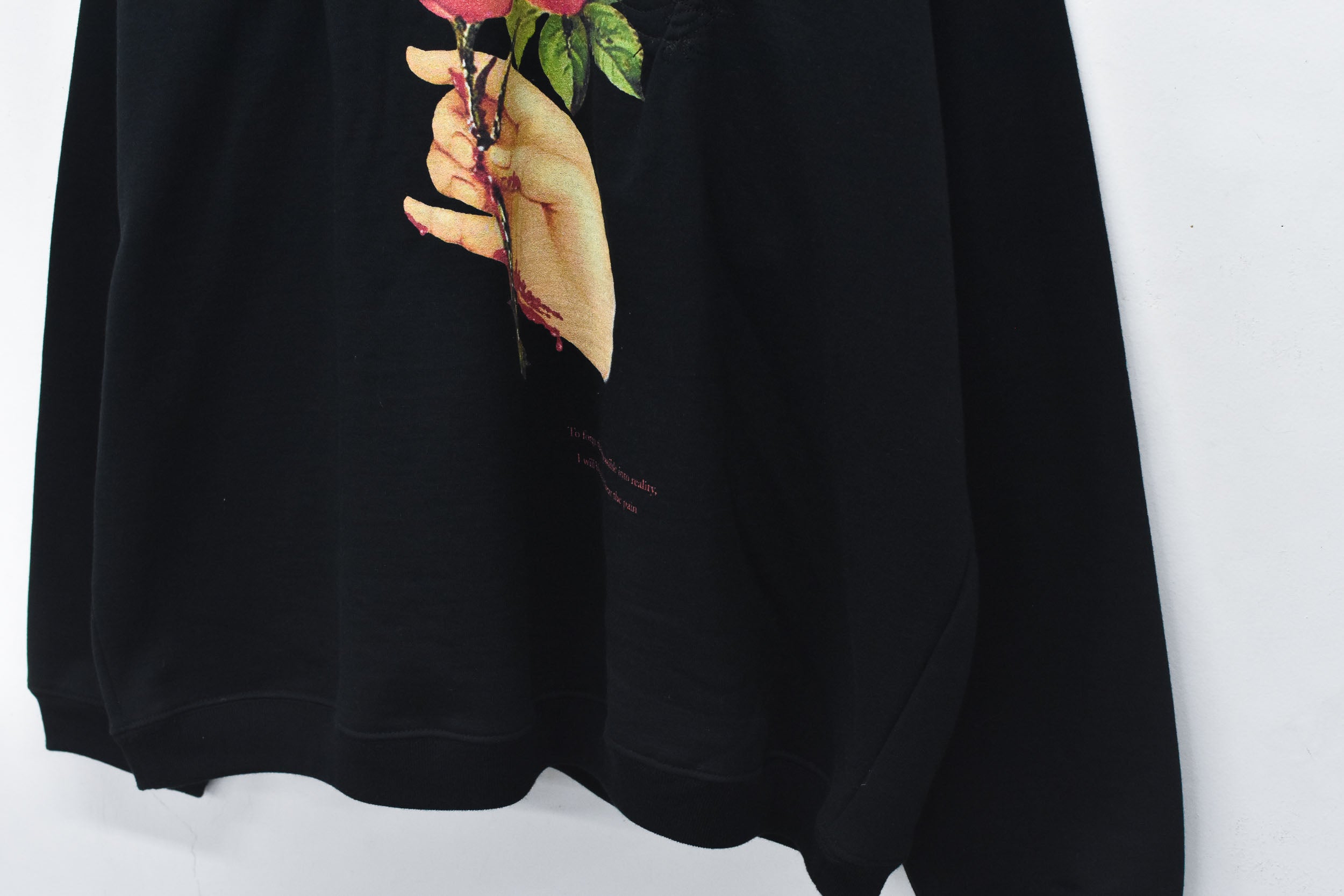 Embroidery Wrinklework Sweatshirt / print