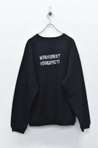 Embroidery Wrinklework Sweatshirt / print
