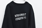 Embroidery Wrinklework Sweatshirt / print