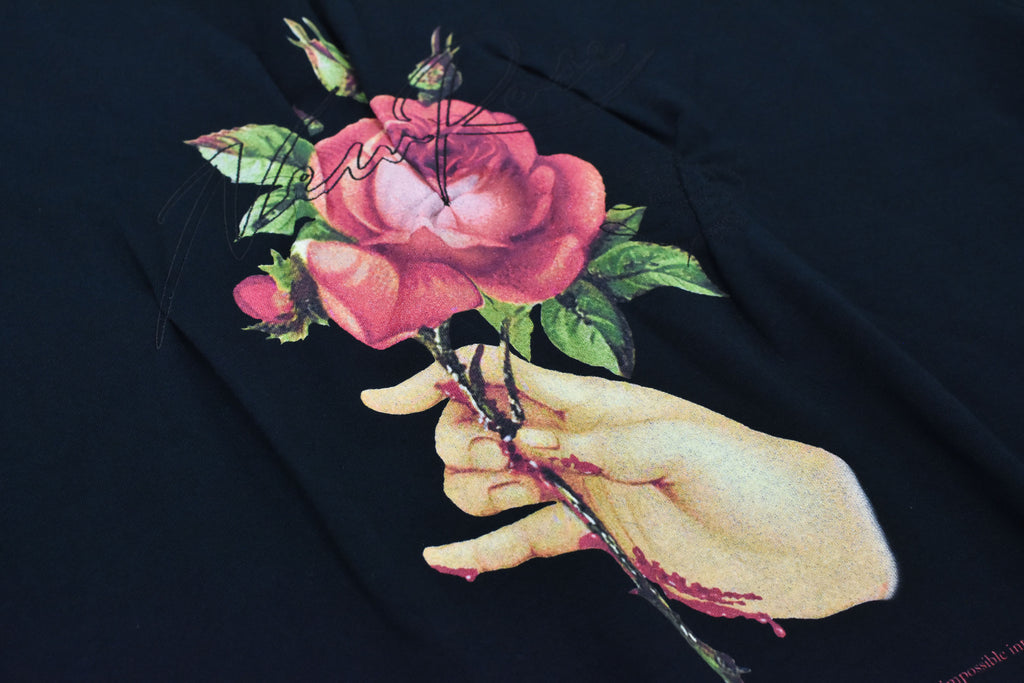 Embroidery Wrinklework Sweatshirt / print