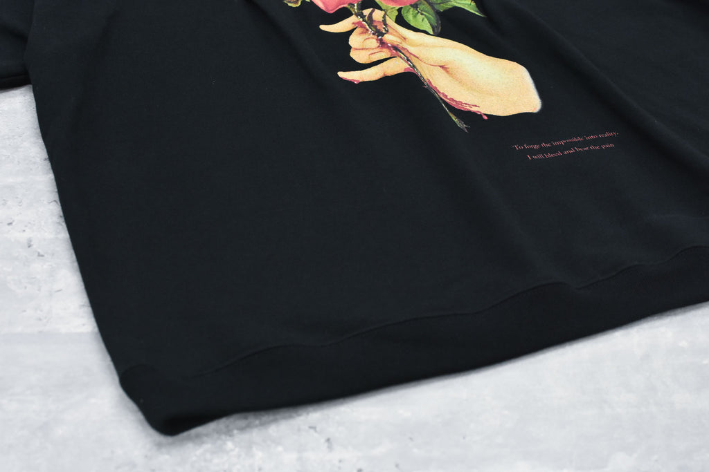 Embroidery Wrinklework Sweatshirt / print