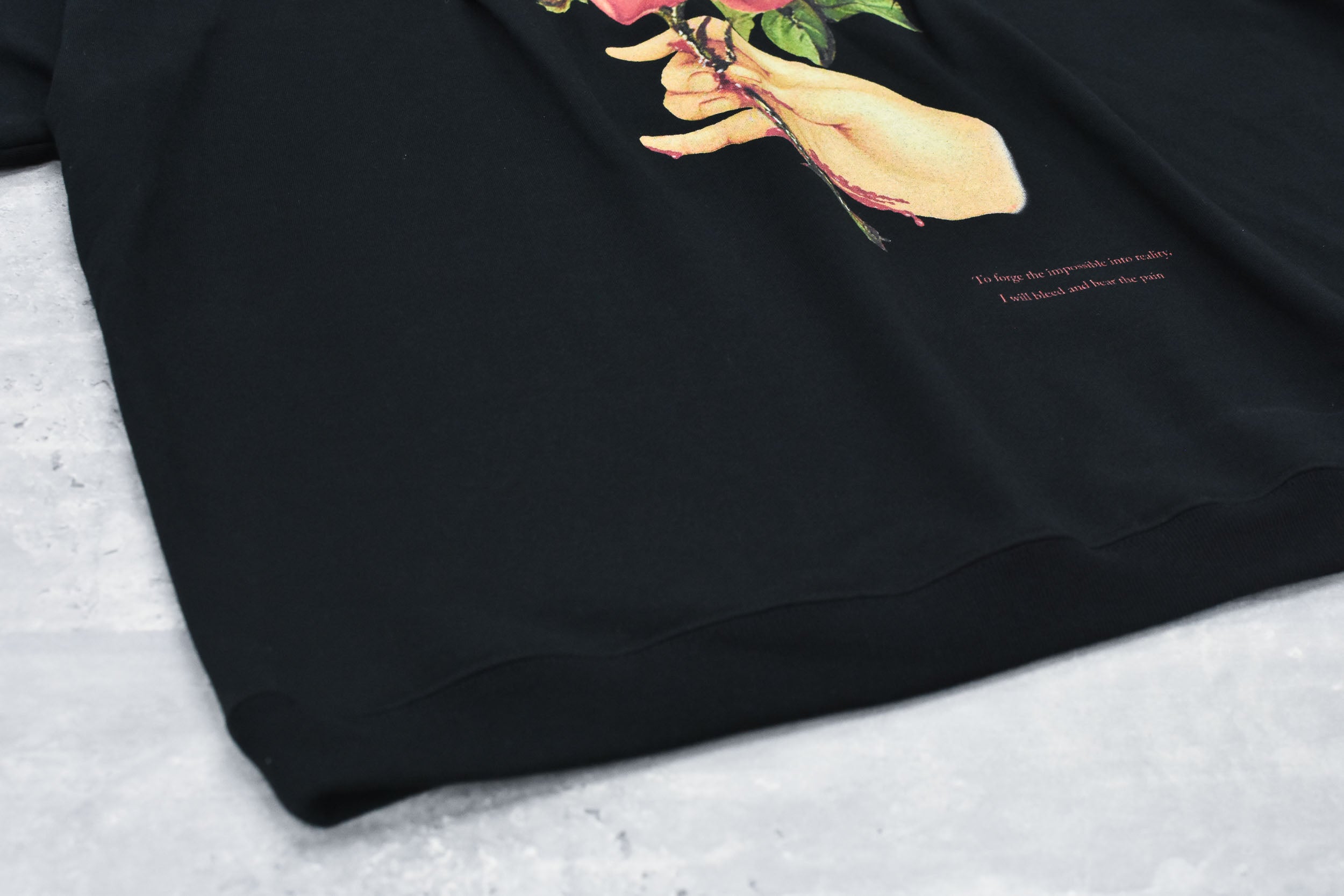 Embroidery Wrinklework Sweatshirt / print
