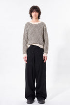 【New Color ! 】Fold The Waist Pants