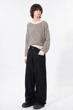 【New Color ! 】Fold The Waist Pants