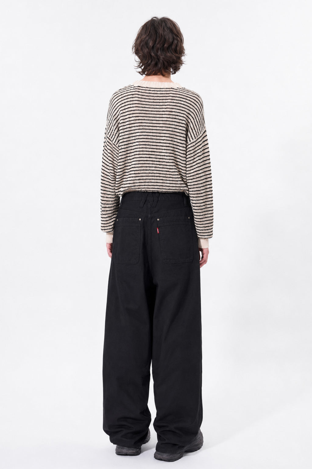 【New Color ! 】Fold The Waist Pants