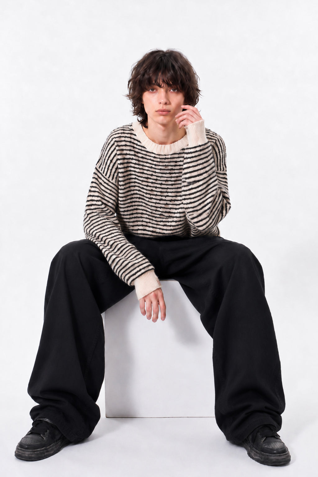 【New Color ! 】Fold The Waist Pants