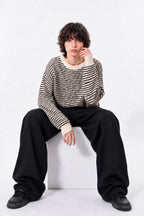 【New Color ! 】Fold The Waist Pants