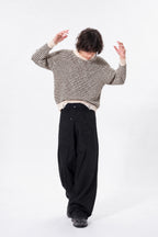 【New Color ! 】Fold The Waist Pants